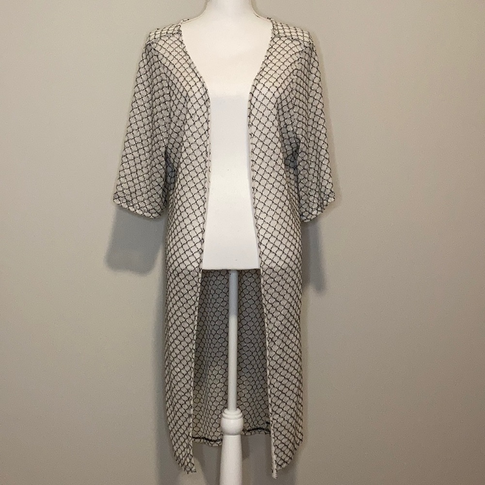 PIphany Boho Chanel Duster Open Cardigan